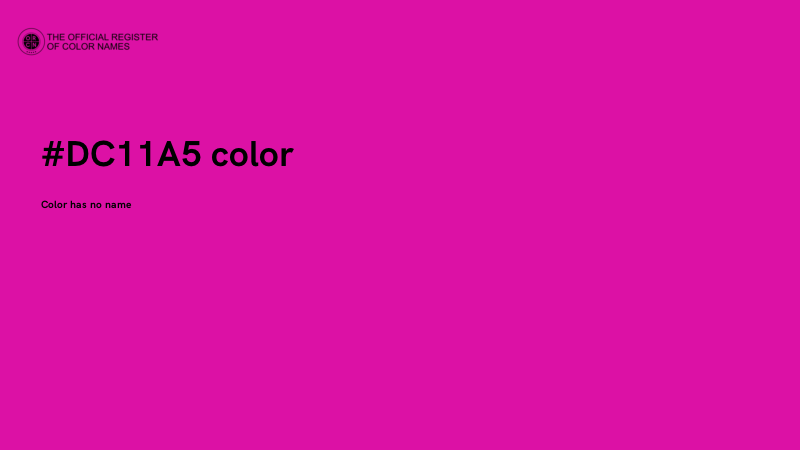 #DC11A5 color image
