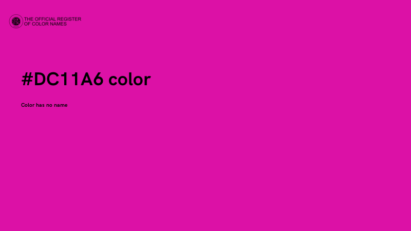 #DC11A6 color image