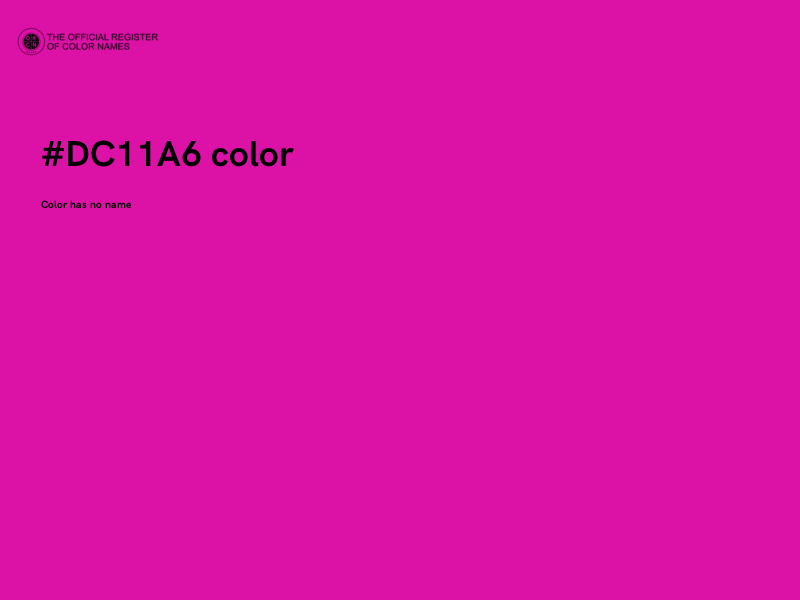 #DC11A6 color image