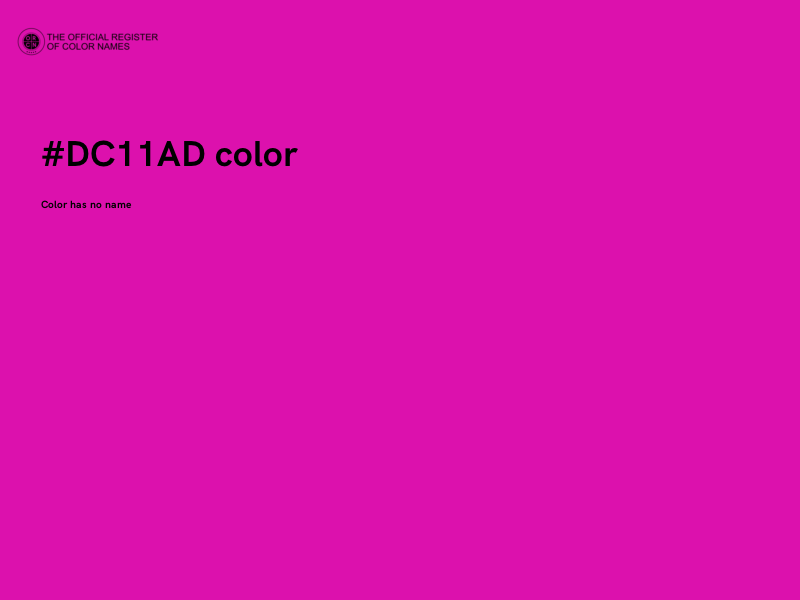 #DC11AD color image
