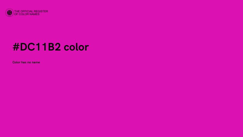 #DC11B2 color image
