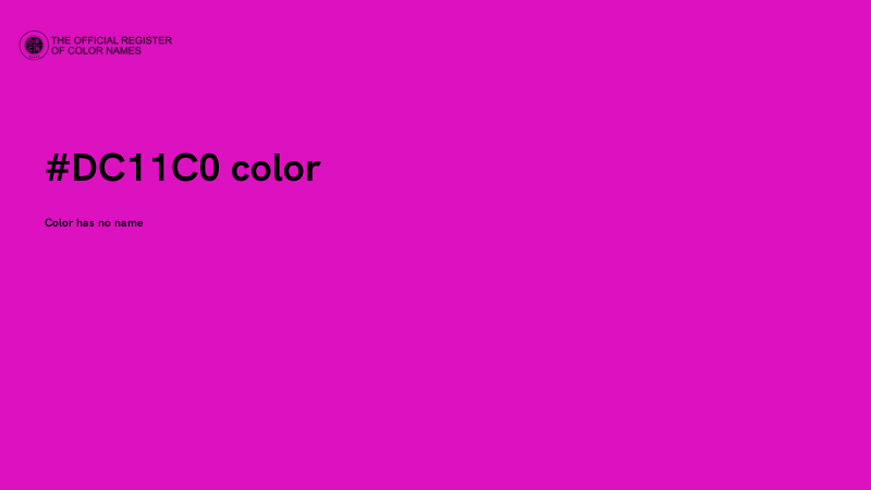 #DC11C0 color image