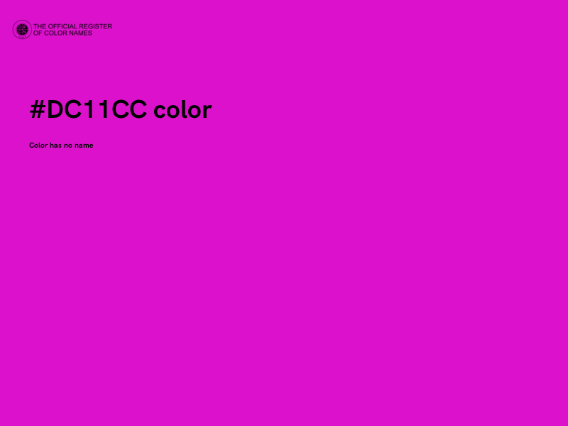 #DC11CC color image