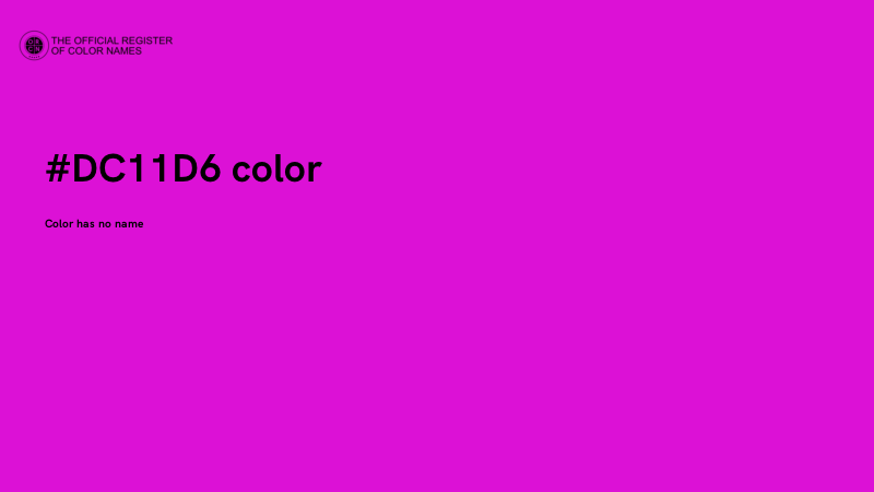 #DC11D6 color image