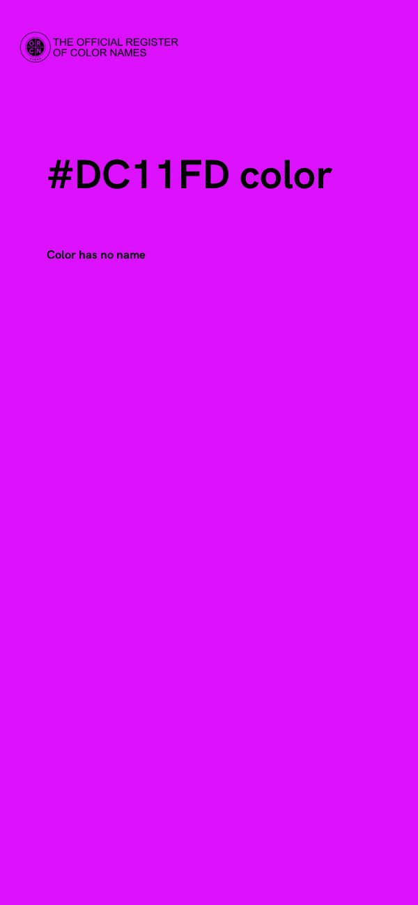 #DC11FD color image