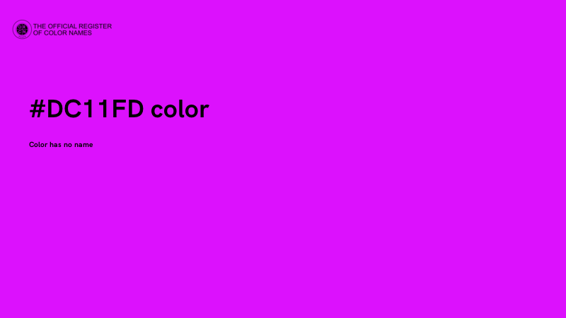 #DC11FD color image