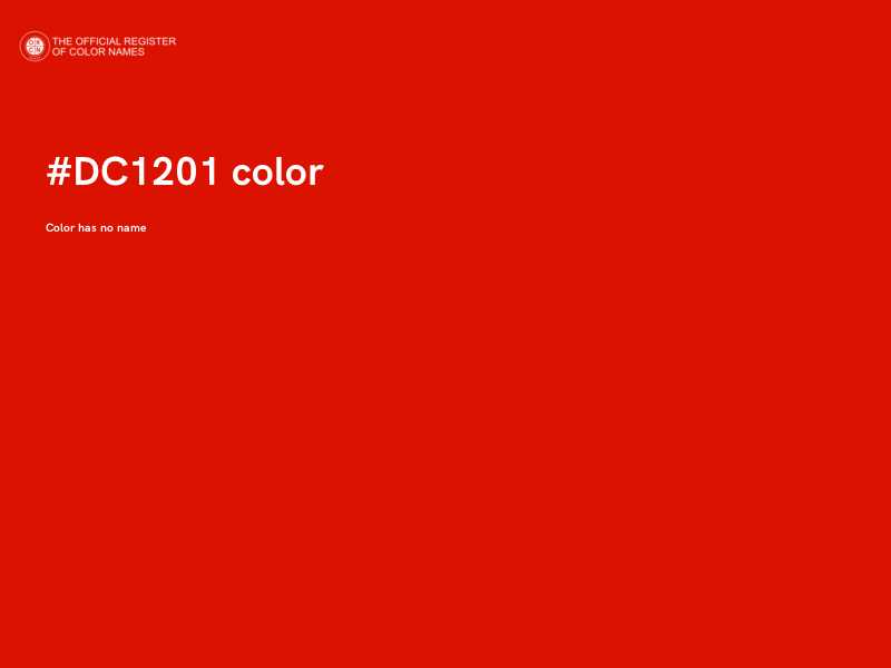 #DC1201 color image