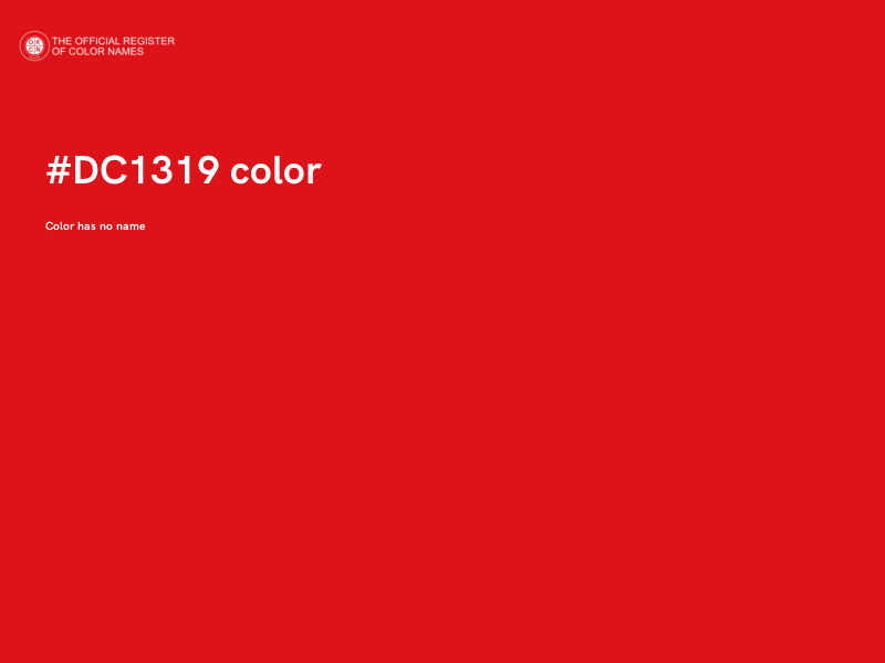 #DC1319 color image