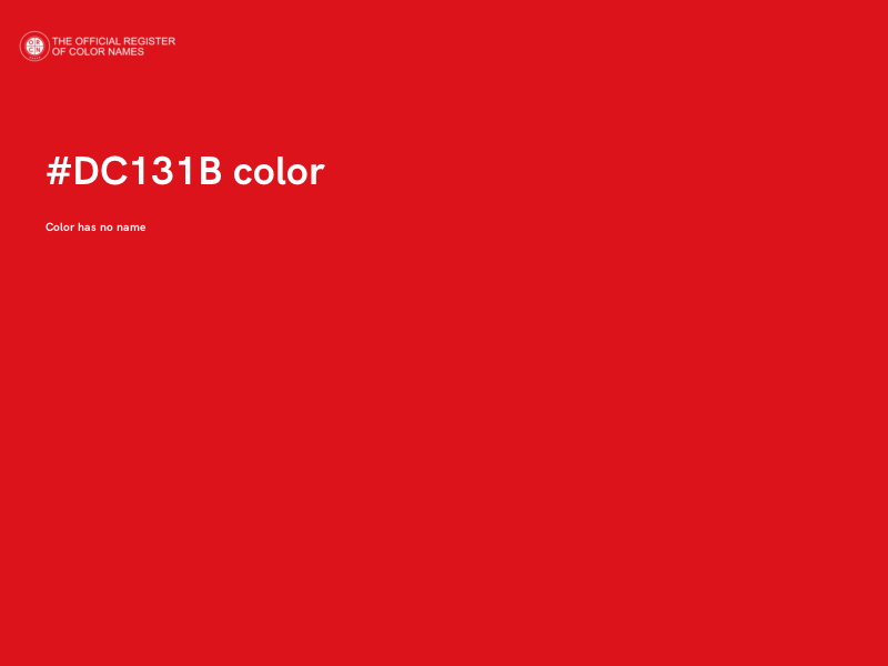#DC131B color image