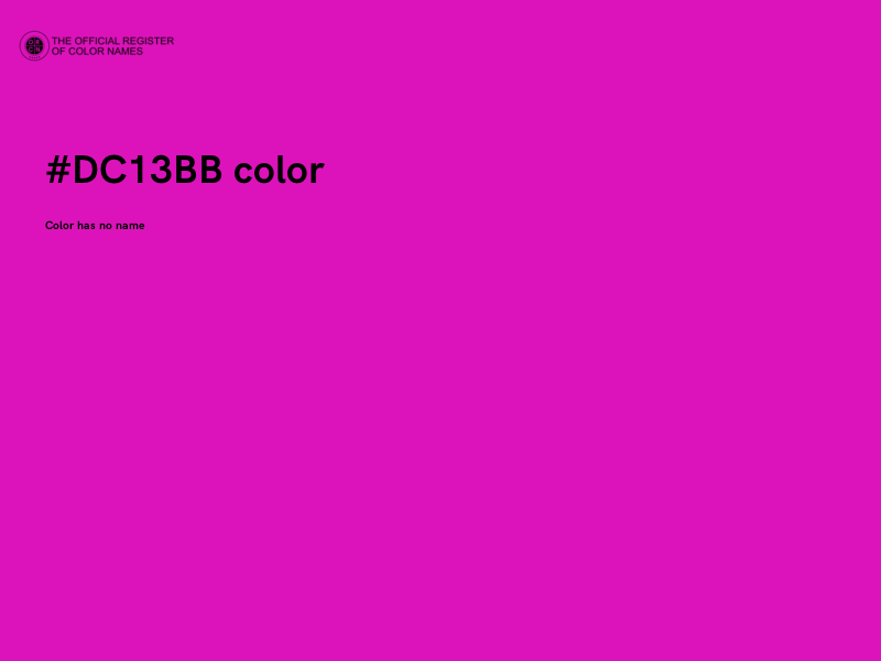 #DC13BB color image