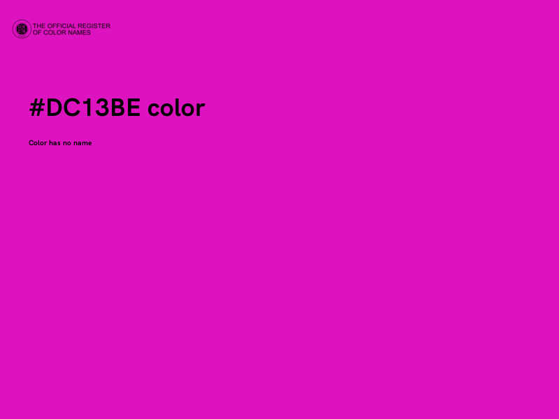 #DC13BE color image