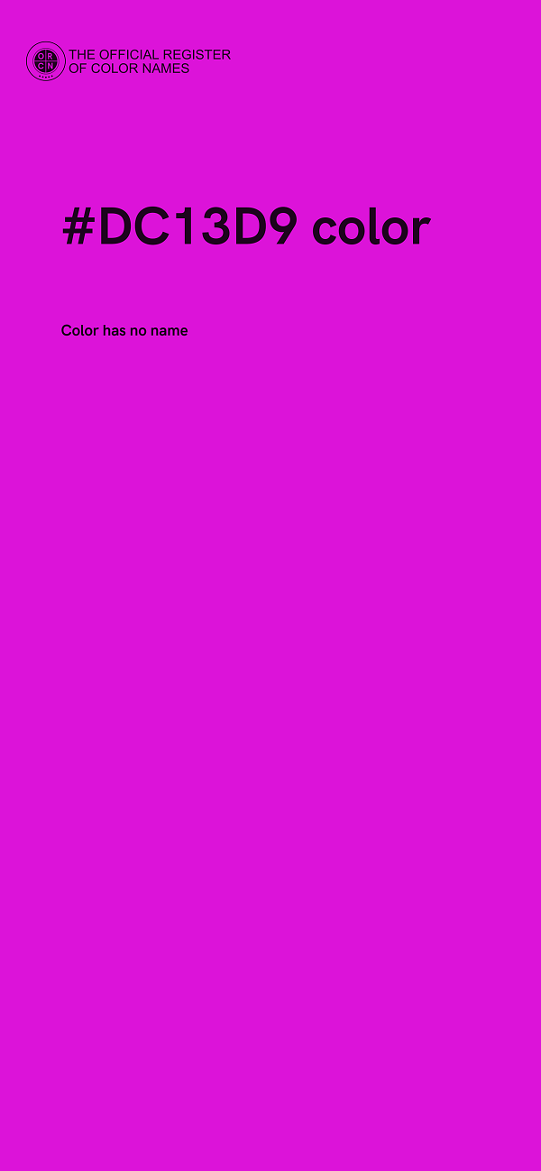#DC13D9 color image