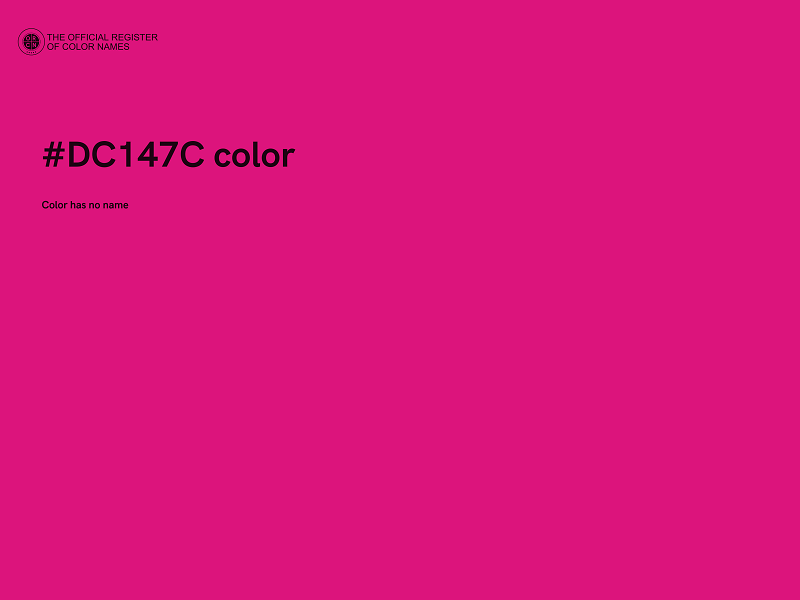 #DC147C color image