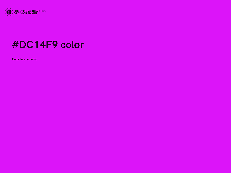 #DC14F9 color image