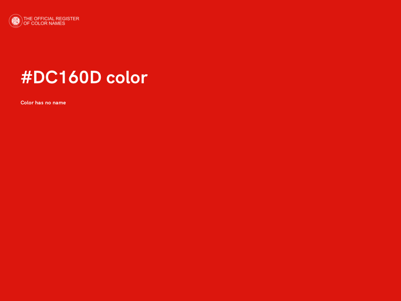 #DC160D color image