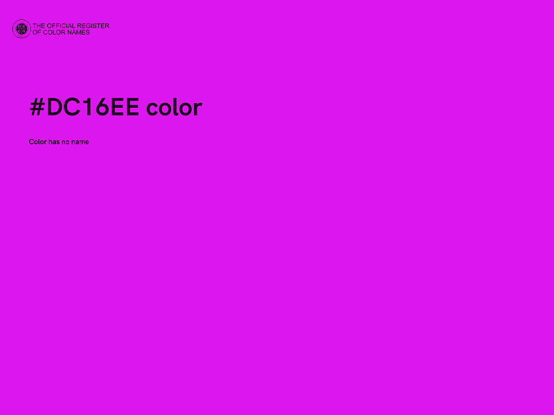 #DC16EE color image