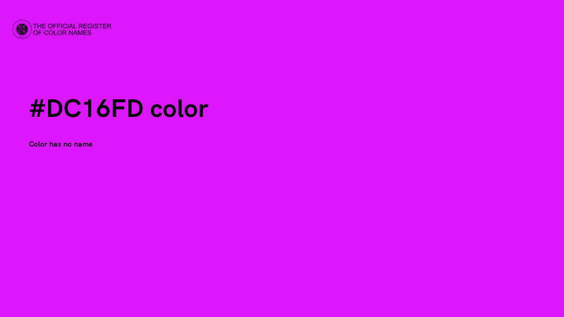 #DC16FD color image