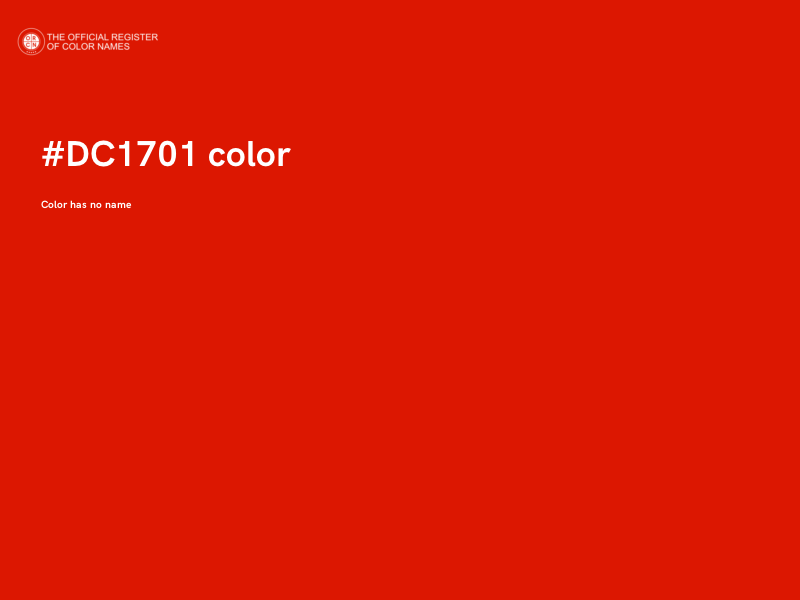 #DC1701 color image