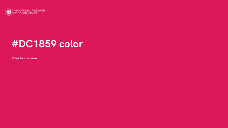 #DC1859 color image