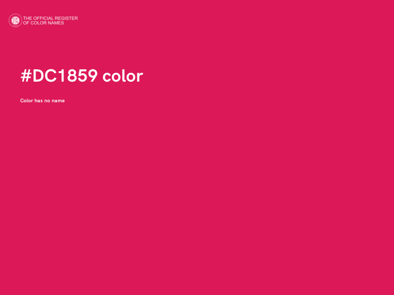 #DC1859 color image