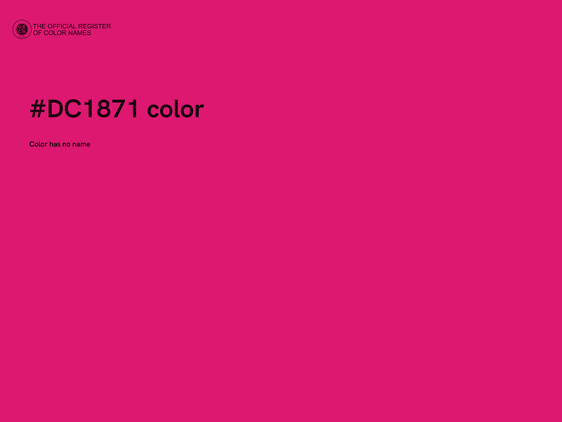 #DC1871 color image