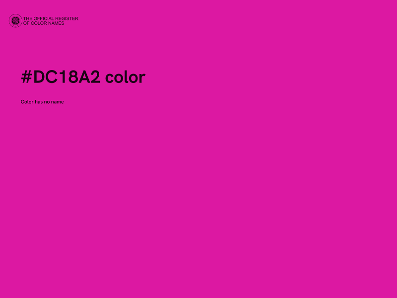 #DC18A2 color image