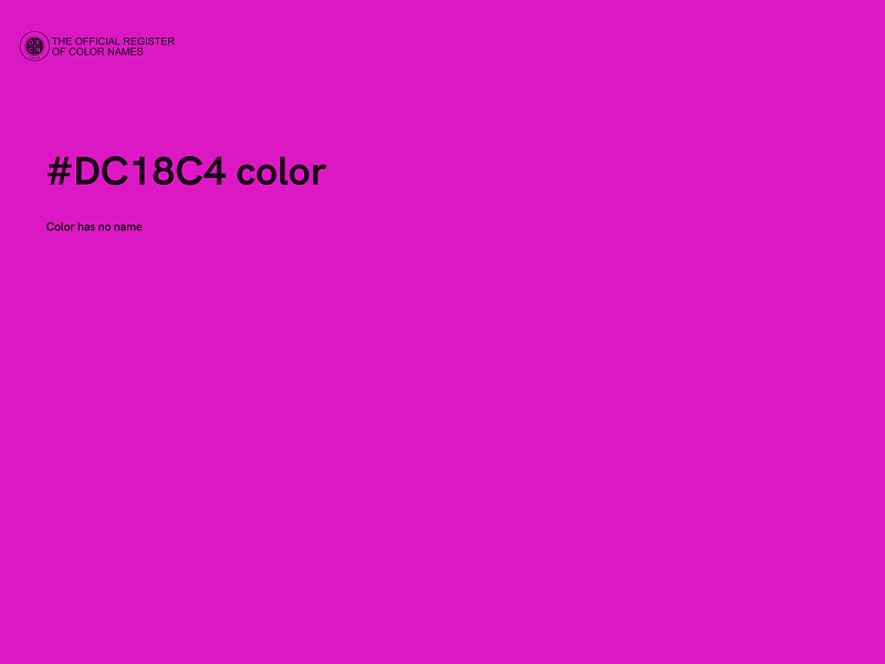 #DC18C4 color image