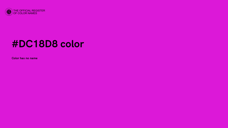 #DC18D8 color image
