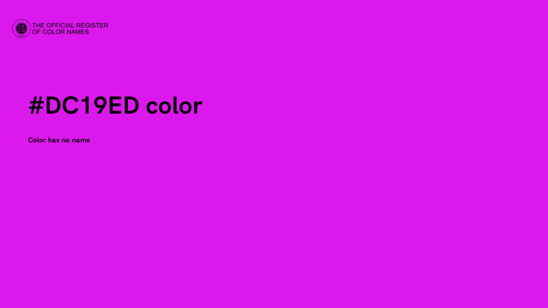 #DC19ED color image