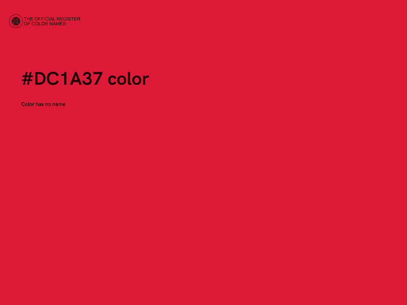 #DC1A37 color image