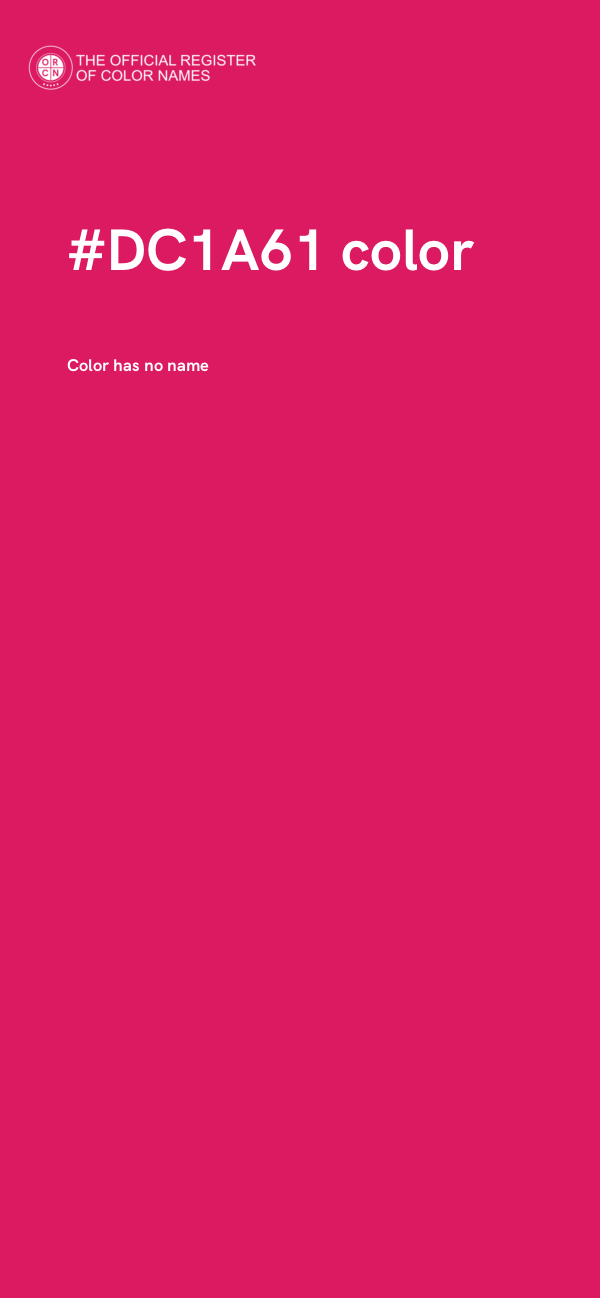#DC1A61 color image