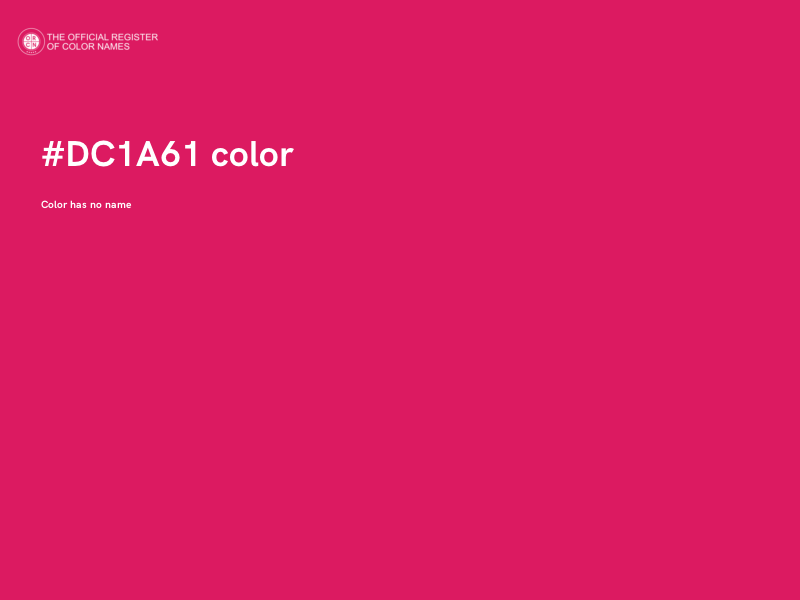 #DC1A61 color image
