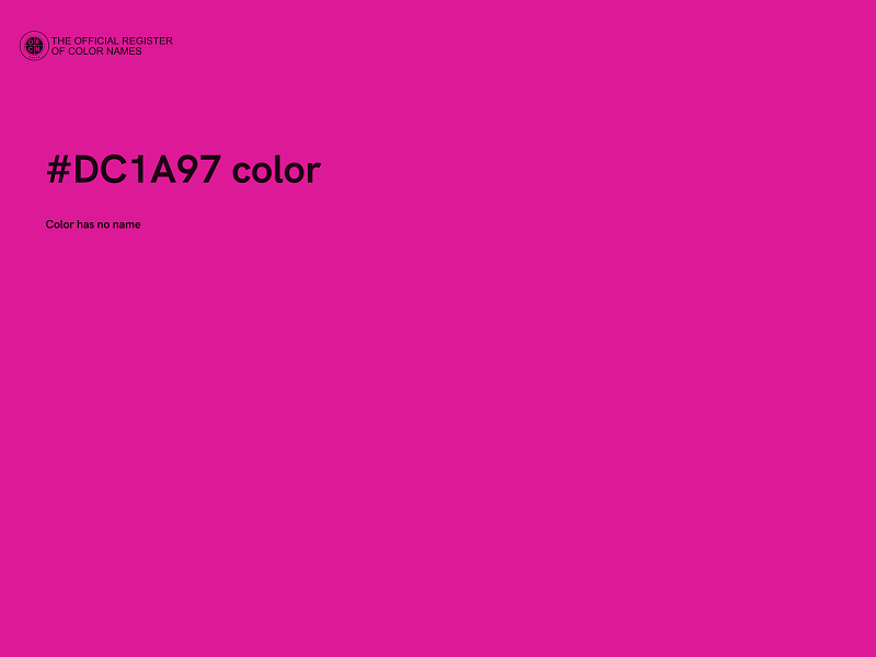 #DC1A97 color image