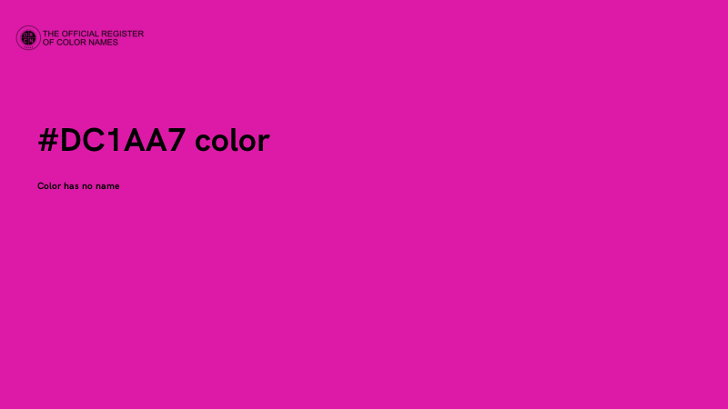 #DC1AA7 color image