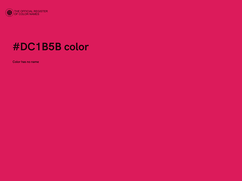 #DC1B5B color image