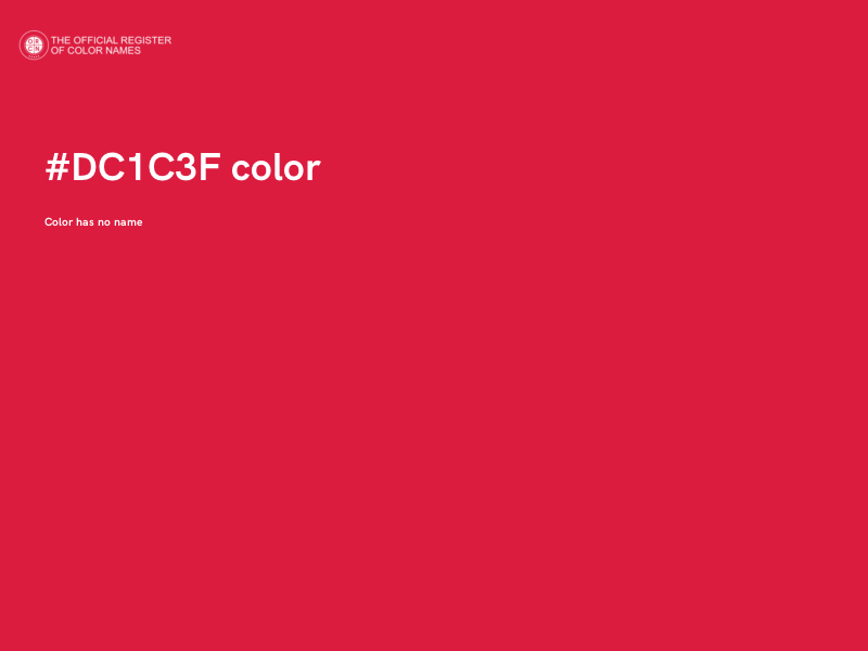 #DC1C3F color image
