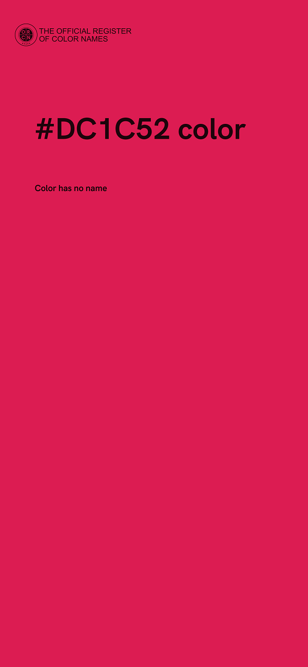 #DC1C52 color image