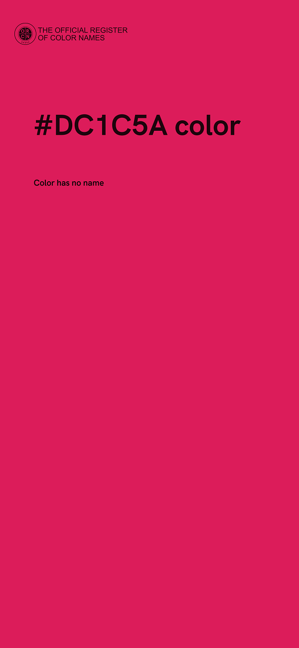 #DC1C5A color image