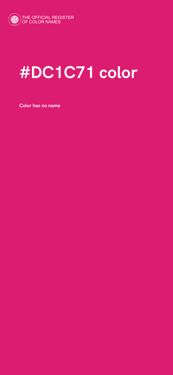 #DC1C71 color image