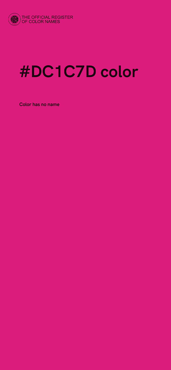 #DC1C7D color image