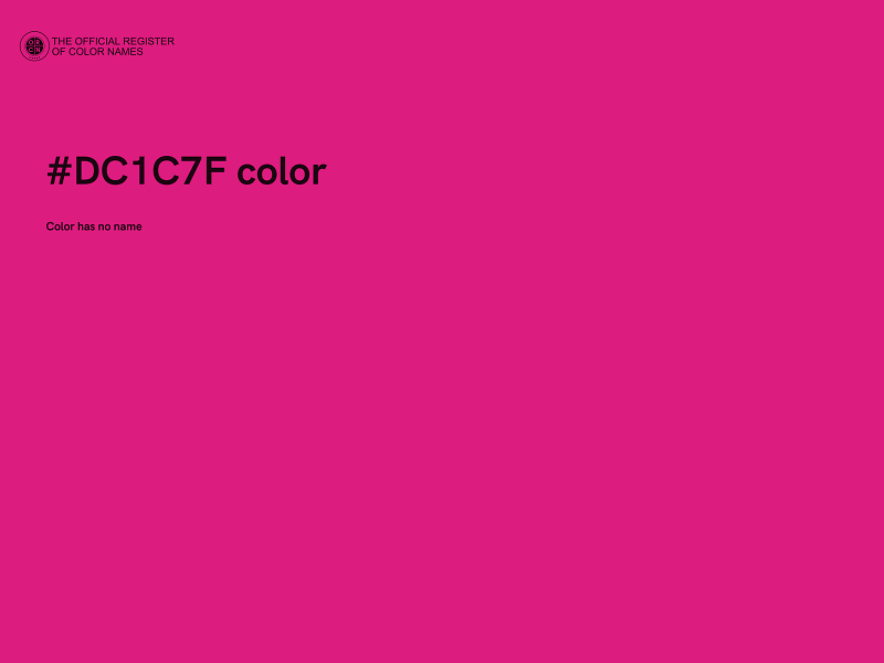 #DC1C7F color image