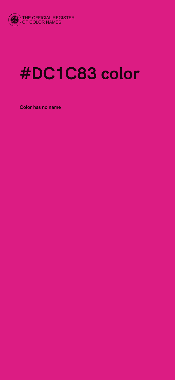 #DC1C83 color image