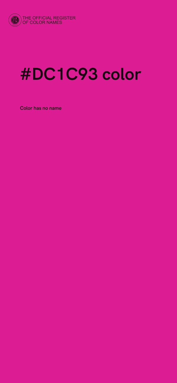 #DC1C93 color image