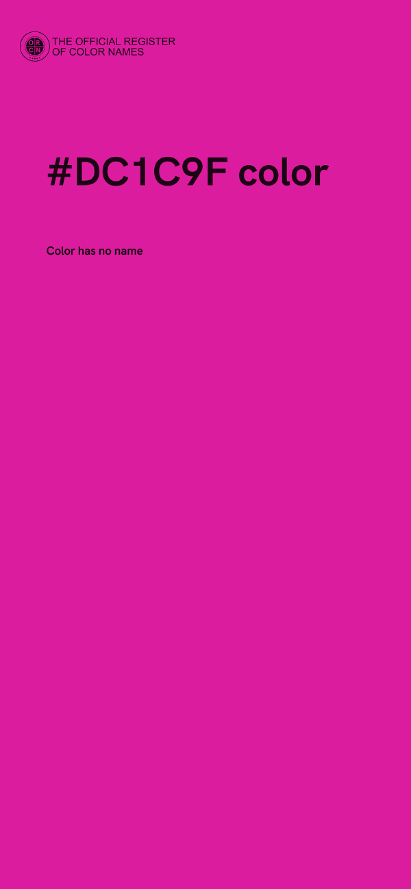 #DC1C9F color image