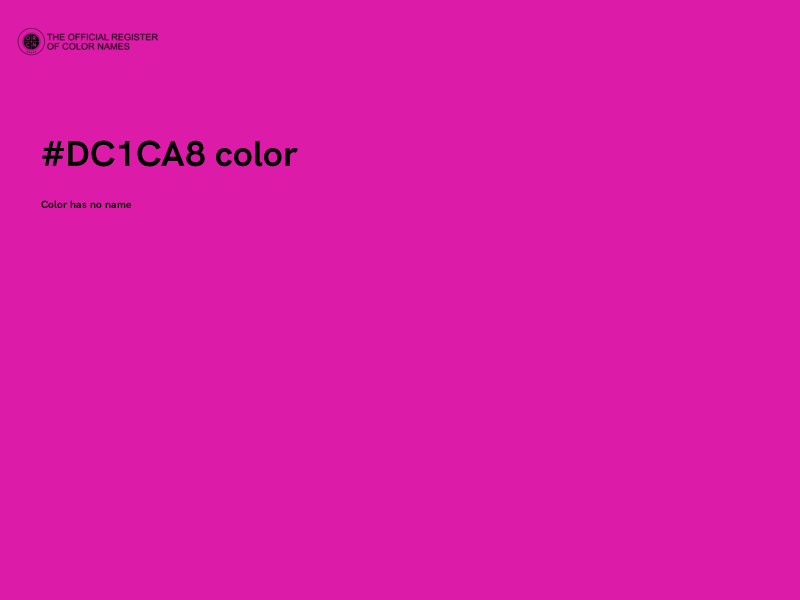 #DC1CA8 color image