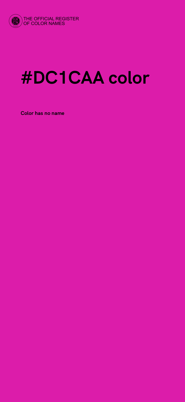 #DC1CAA color image