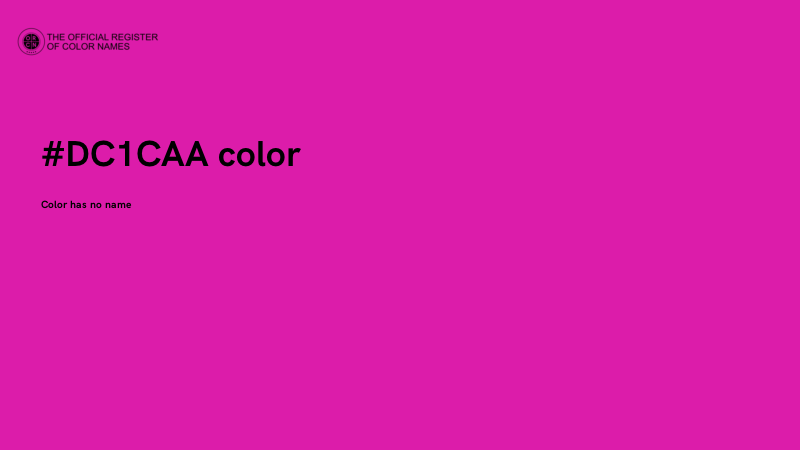 #DC1CAA color image