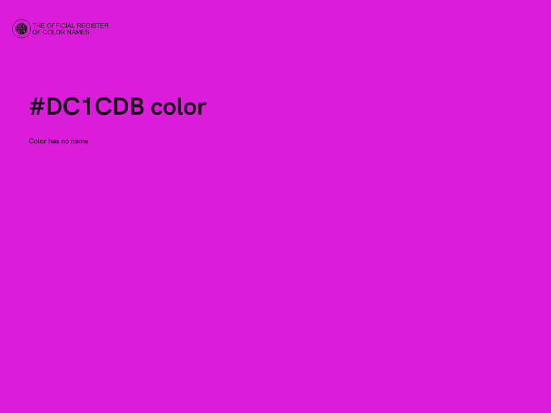 #DC1CDB color image