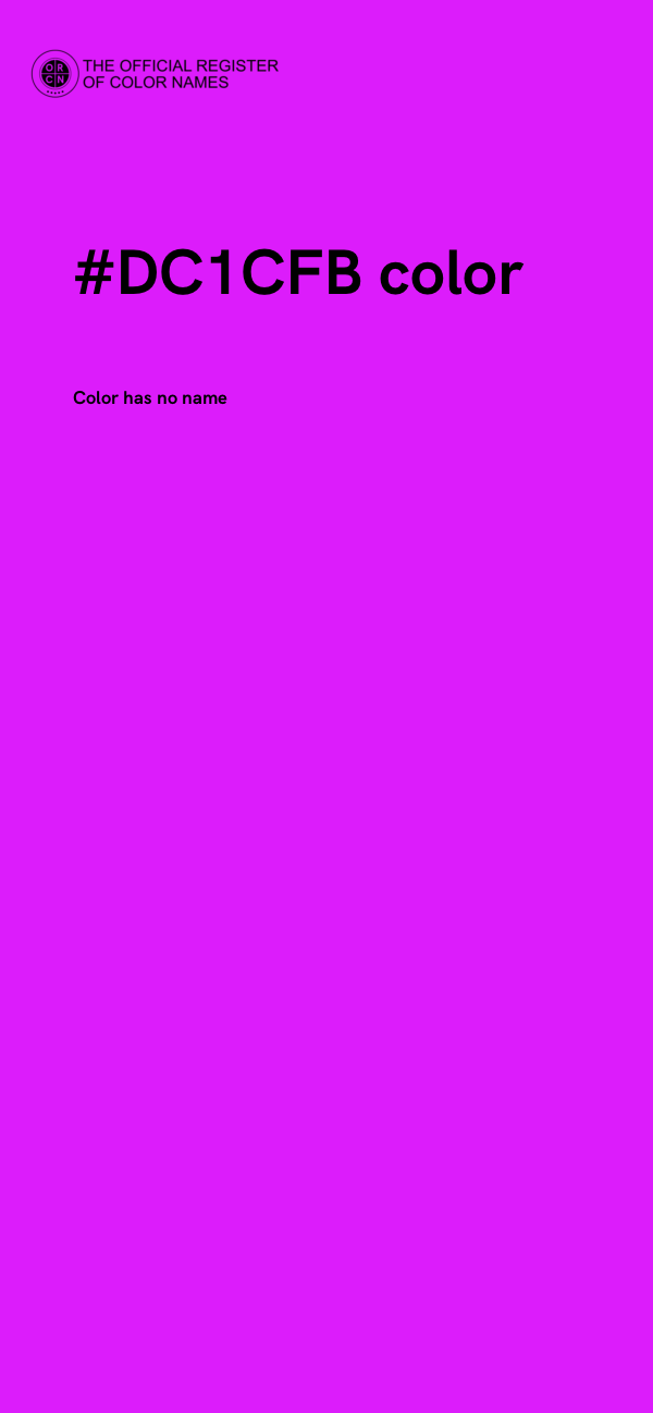 #DC1CFB color image