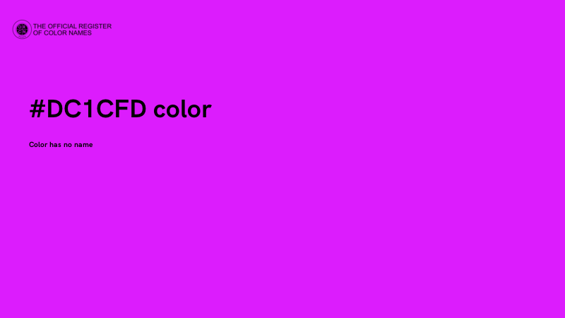 #DC1CFD color image